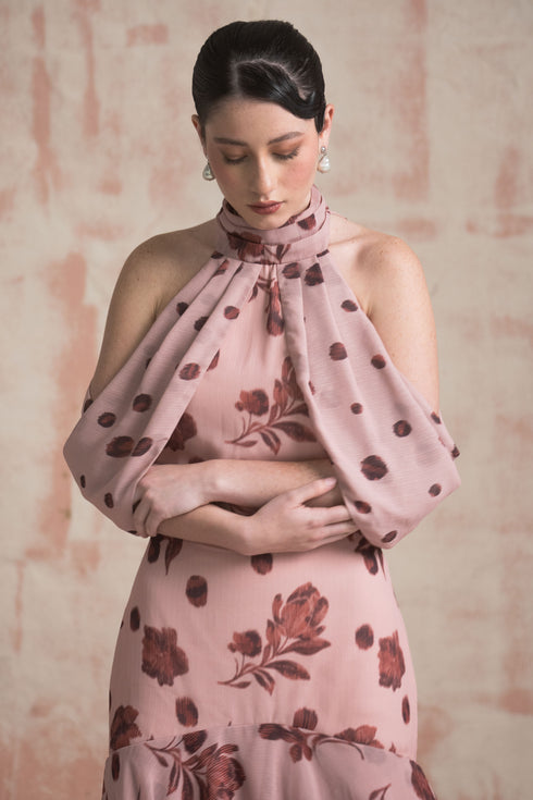 Vesubio Dress Cherry Blush